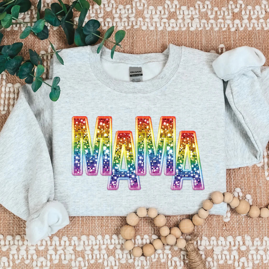Mama Rainbow Sequin