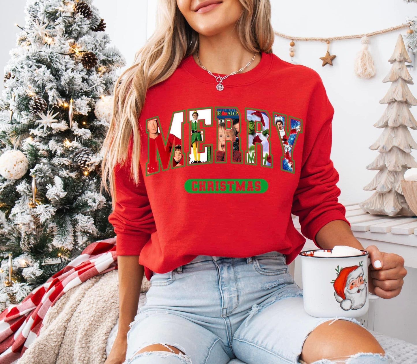 Green Merry Christmas Collage