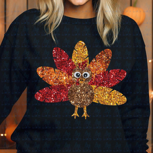 Faux Sequin Turkey