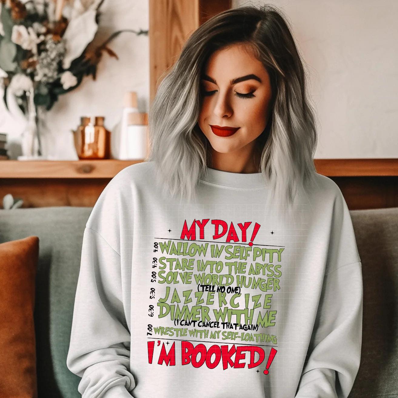 I'm Booked- Red & Green