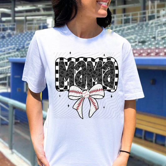 Mama Baseball Bow