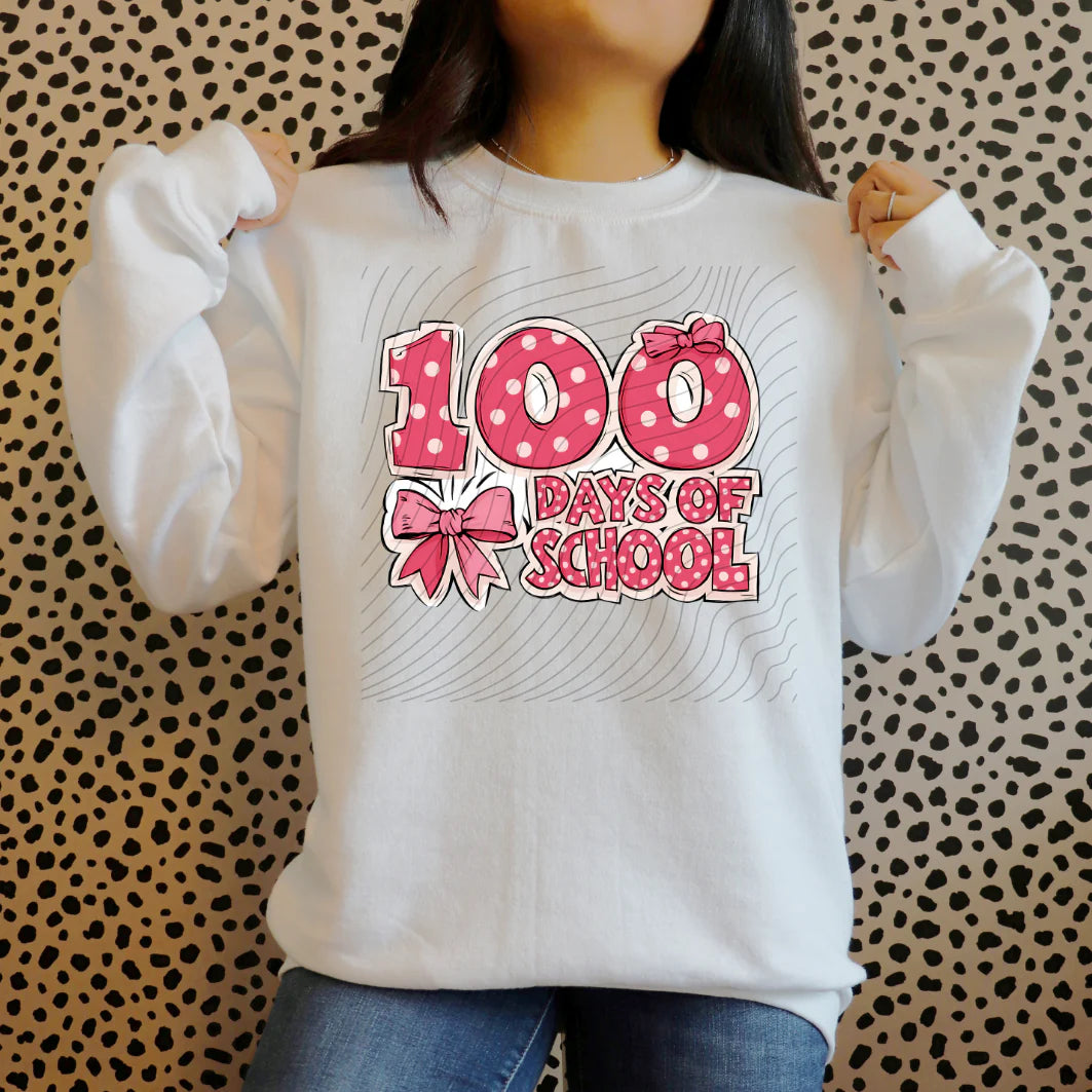 100 Days of School Bow