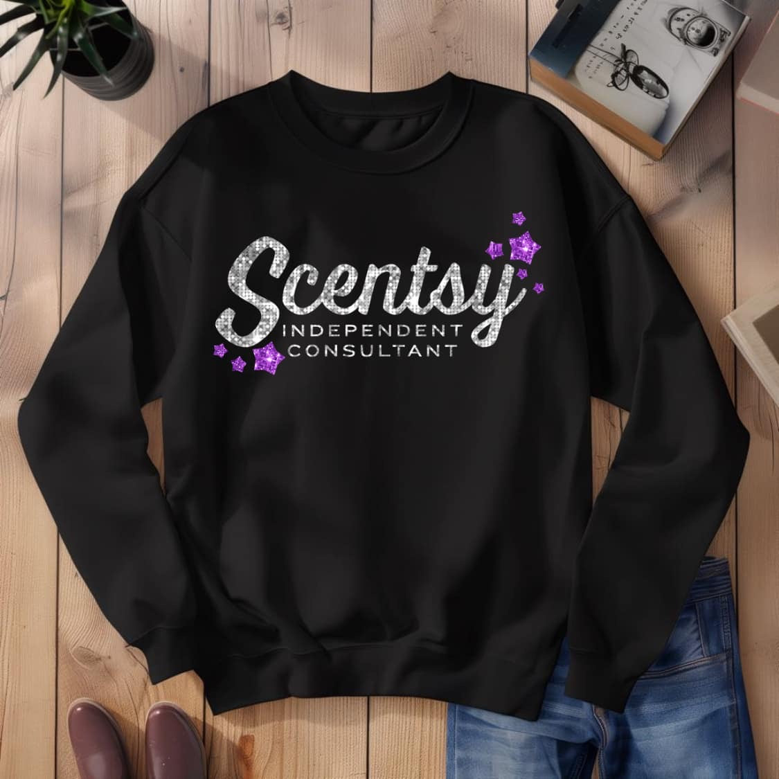 Scentsy Silver & Purple