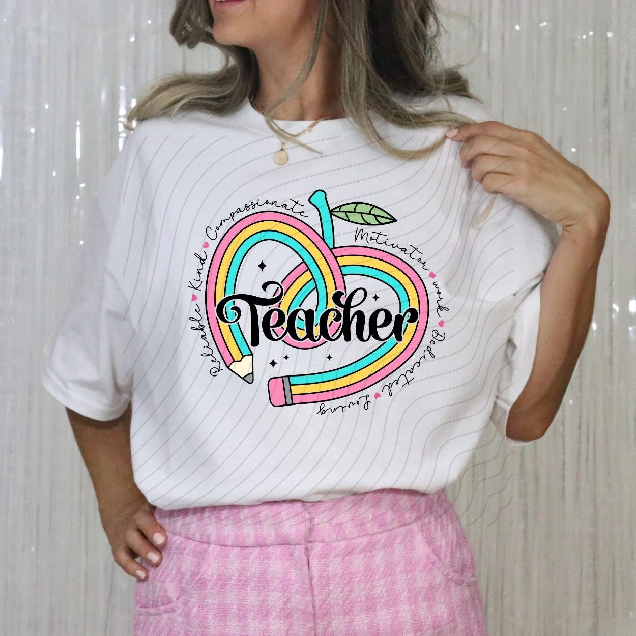 Teacher Colorful Pencil