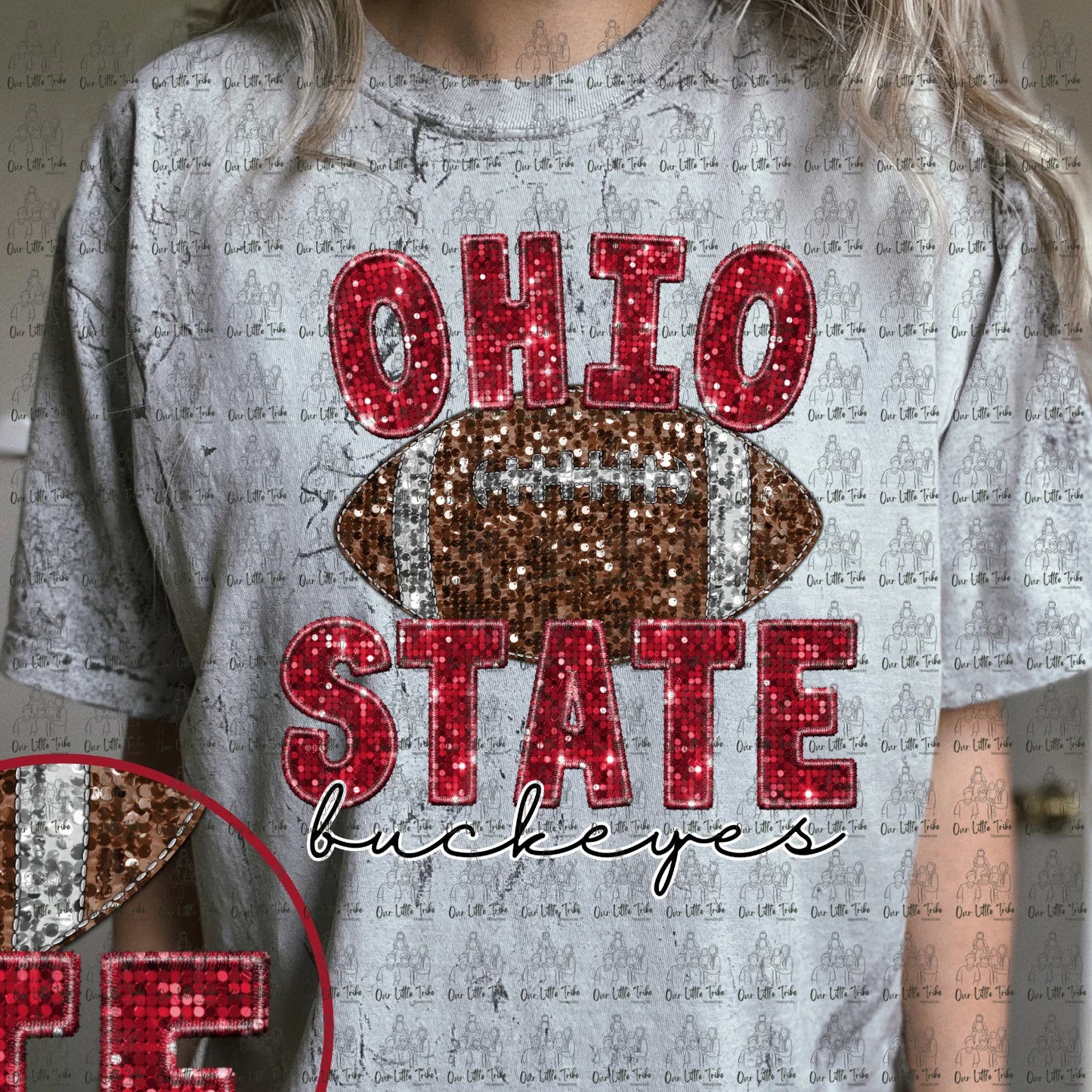 Faux Sequin OSU