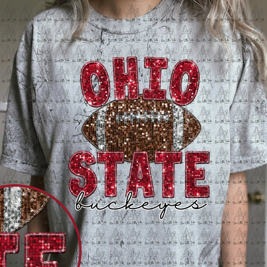 Faux Sequin OSU