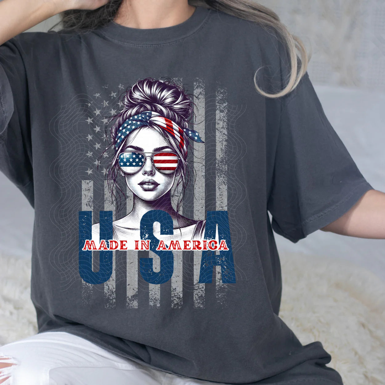 Woman w Bun USA